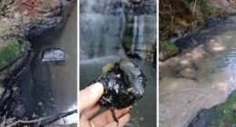 Cetesb exige a remoção dos resíduos do leito do córrego