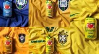Guaraná Antarctica Zero ganha latas colecionáveis com camisas históricas da Seleção Brasileira